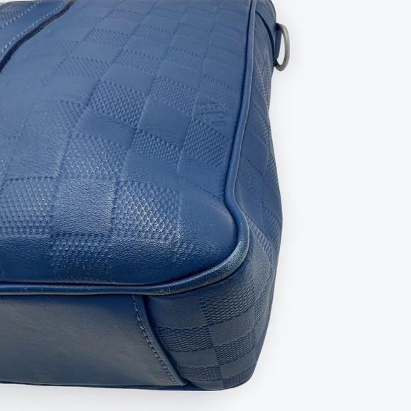 Auth Louis Vuitton Large LV Tadao PM Neptune Blue Damier Infini Tote Bag - Picture 10 of 14